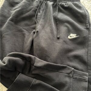 Nike Black Joggers with White Logo